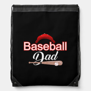 Proud Baseball Dad Champion Team Spirit Sports Drawstring Bag