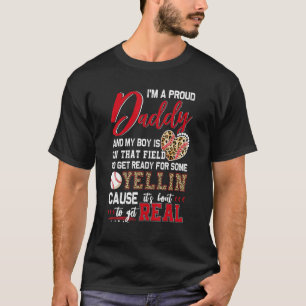 Proud Baseball Daddy Baseball Family Matching 1 T-Shirt