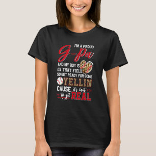 Proud Baseball G Pa Baseball Family Matching T-Shirt