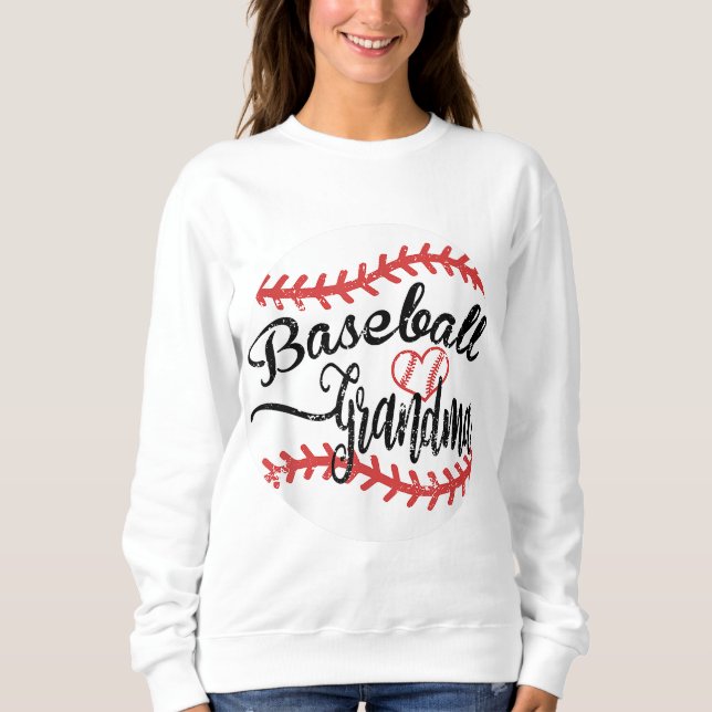 Proud Baseball Grandma Sweatshirt (Front)