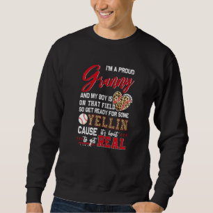 Proud Baseball Granny Baseball Family Matching  1 Sweatshirt