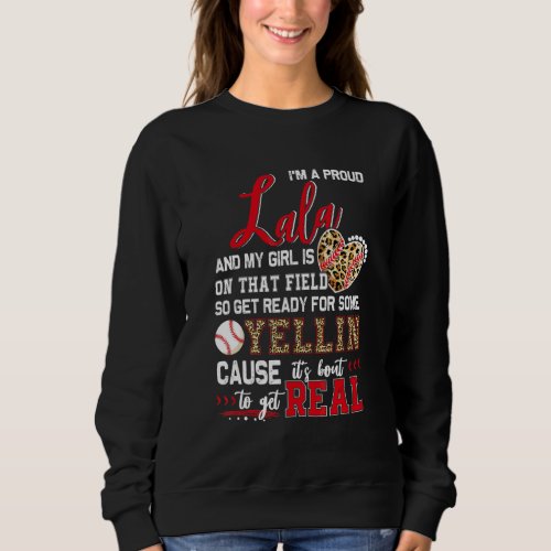 Proud Baseball Lala Baseball Family Matching Sweatshirt