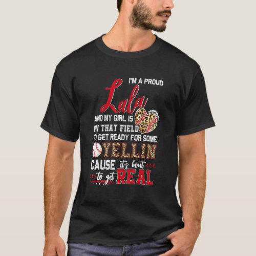 Proud Baseball Lala Baseball Family Matching T-Shirt