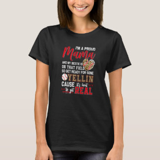 Proud Baseball Mama Baseball Family Matching 2 T-Shirt