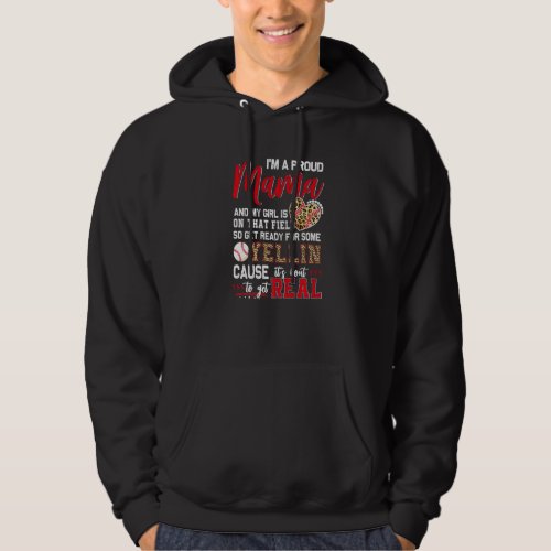 Proud Baseball Mama Baseball Family Matching   Hoodie
