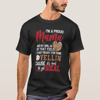 Proud Baseball Mama Baseball Family Matching T-Shirt