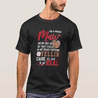 Proud Baseball Maw Baseball Family Matching 1 T-Shirt