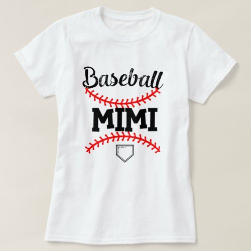 Proud Baseball Mimi Womens Grandma GIft T_Shirt