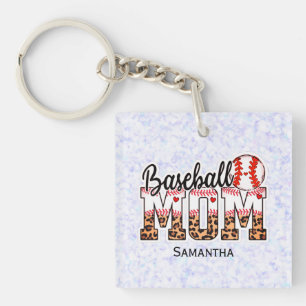 Proud Baseball Mom - Game Day Enthusiast Keychain