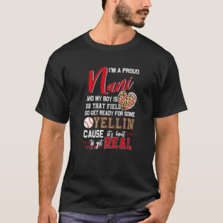 Proud Baseball Nani Baseball Family Matching T-Shirt