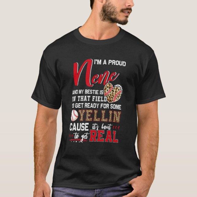 Proud Baseball Nene Baseball Family Matching T-Shirt (Front)