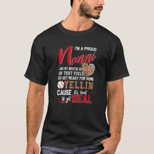 Proud Baseball Nonni Baseball Family Matching T-Shirt
