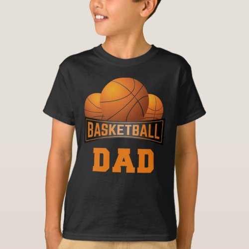 Proud Basketball Dad Team Children Sport Parents T_Shirt