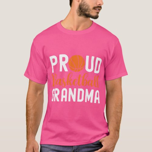 Proud Basketball Grandma Basketball Grandmother  f T_Shirt