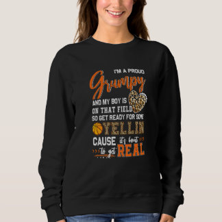 Proud Basketball Grumpy Basketball Family Matching Sweatshirt