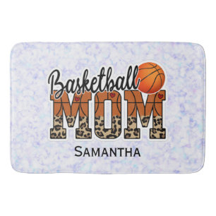 Proud Basketball Mom - Court-Side Champion Bath Mat