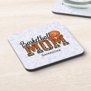 Proud Basketball Mom - Court-Side Champion Beverage Coaster