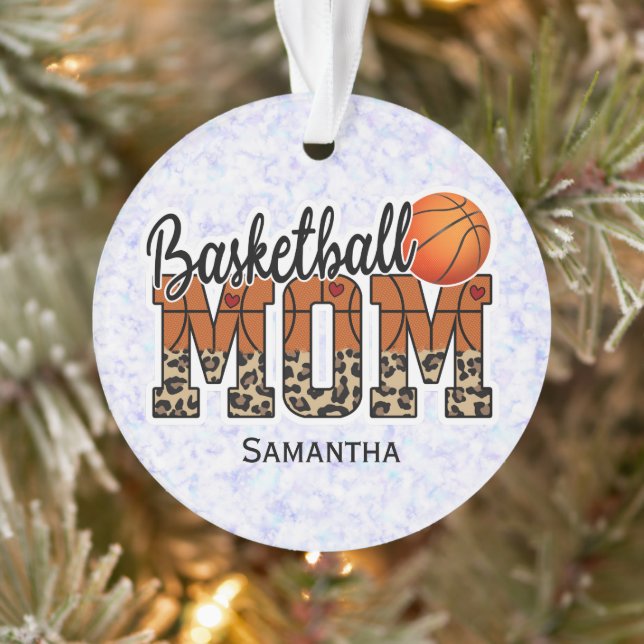 Proud Basketball Mom - Court-Side Champion Ornament (Tree)