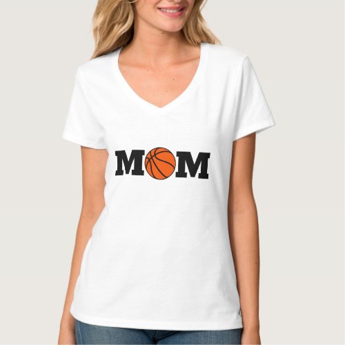 Proud Basketball Mom Design Sports T_Shirt