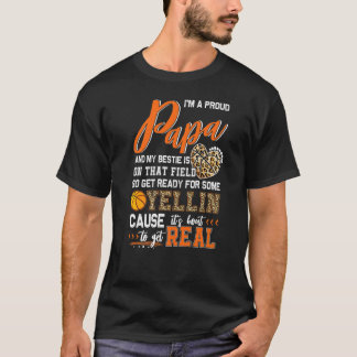 Proud Basketball Papa Basketball Family Matching T-Shirt