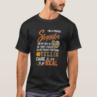 Proud Basketball Stepsister Basketball Family Matc T-Shirt