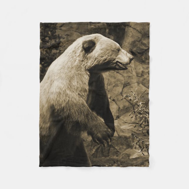 Proud Bear Fleece Blanket (Front)