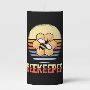 Proud Bee Keeper Pillar Candle