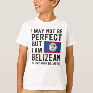 Proud Belizean Flag Belize Heritage Belizean Roots T-Shirt