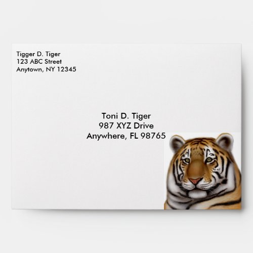 Proud Bengal Tiger Envelope