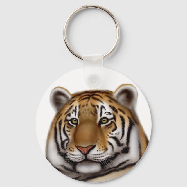 Proud Bengal Tiger Keychain (Front)
