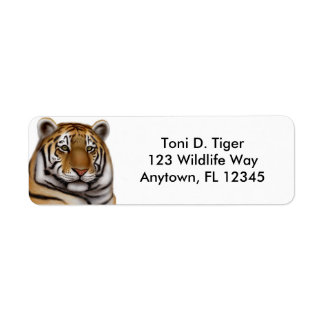 Proud Bengal Tiger Label