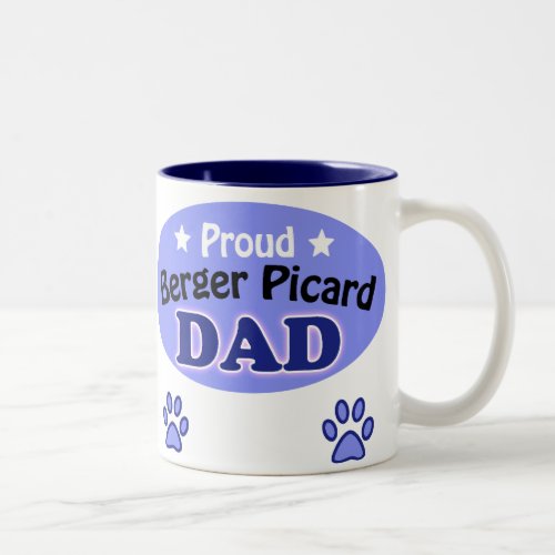 Proud Berger Picard Dad Two_Tone Coffee Mug