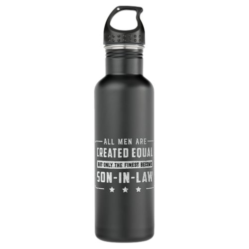 Proud Best Son In Law Son Awesome Gift Idea Stainless Steel Water Bottle