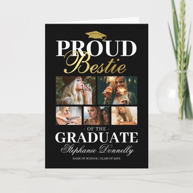 Proud Bestie of the Graduate Card (Front)