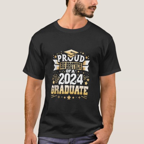 Proud Big Brother A Class of 2024 Graduate Senior  T_Shirt