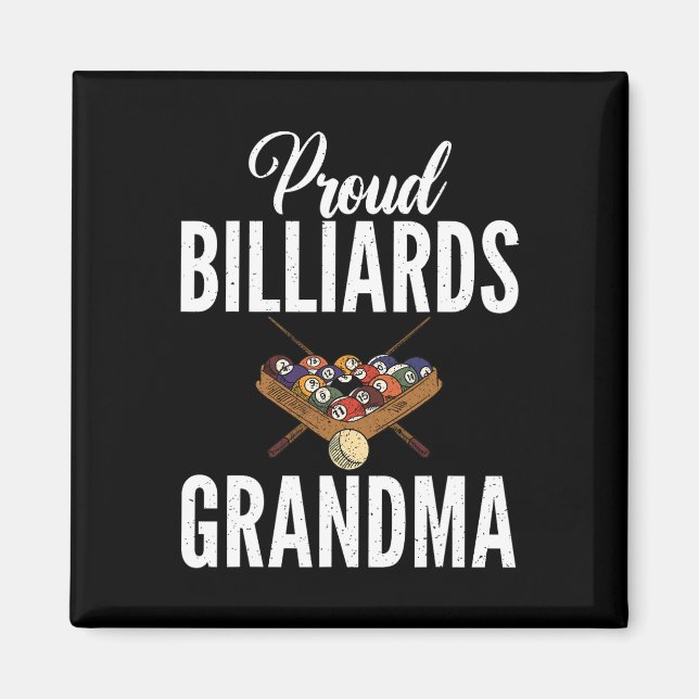Proud Billiards Grandma Pool Billiards Grandma  Magnet (Front)