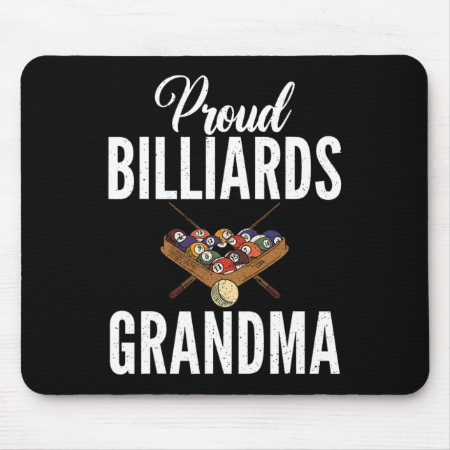 Proud Billiards Grandma Pool Billiards Grandma  Mouse Pad (Front)