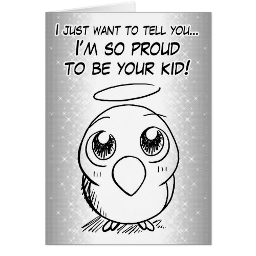 Proud bird kid