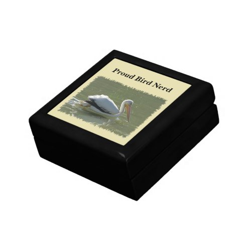 Proud Bird Nerd Pelican Photo Birding Hobby Birder Gift Box
