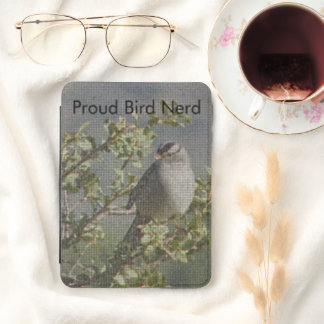 Proud Bird Nerd Sparrow on Branch Nature Photo Kindle Cover
