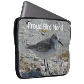 Proud Bird Nerd Wild Birding Hobby Beach Sandpiper Laptop Sleeve (Front Right)