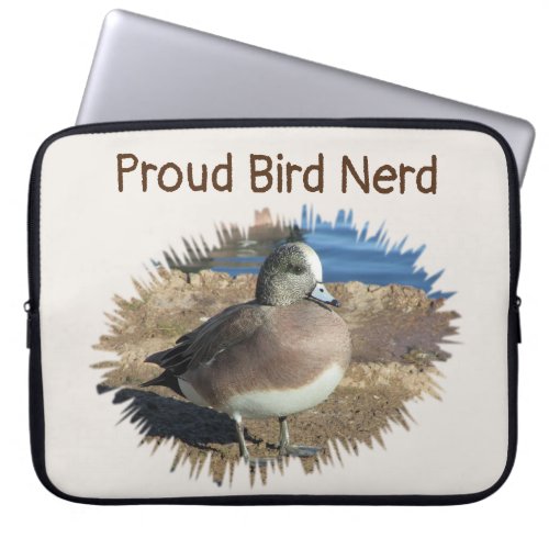 Proud Bird Nerd Wild Birding Hobby Female Duck Laptop Sleeve