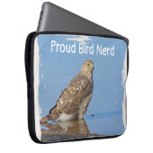 Proud Bird Nerd Wild Birding Hobby Young Hawk Laptop Sleeve (Front Right)