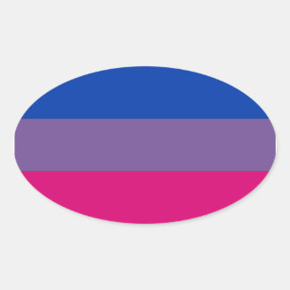 Proud Bisexual Oval Sticker