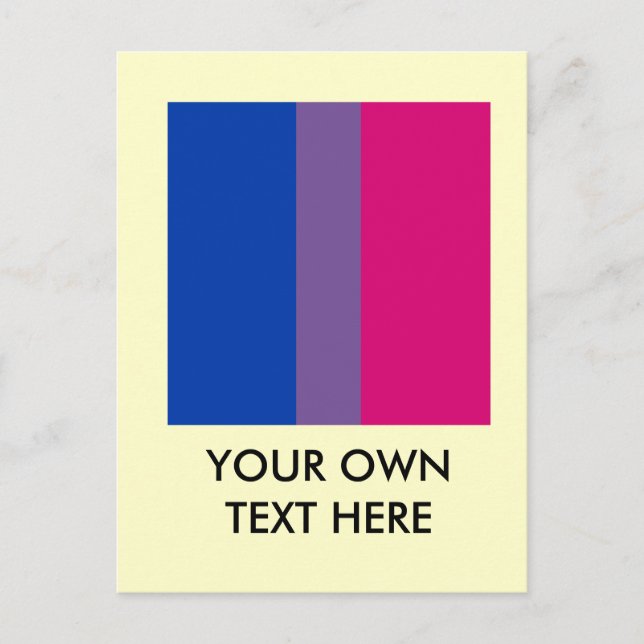 Proud Bisexual Postcard (Front)