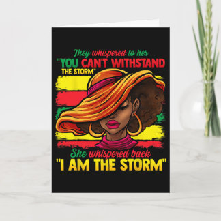 Proud Black African American Ladies Black History  Card