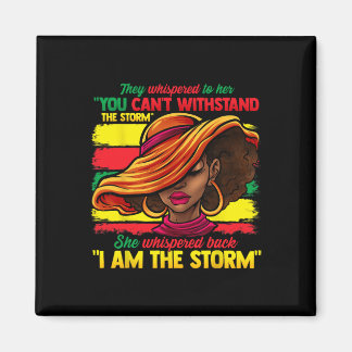Proud Black African American Ladies Black History  Magnet