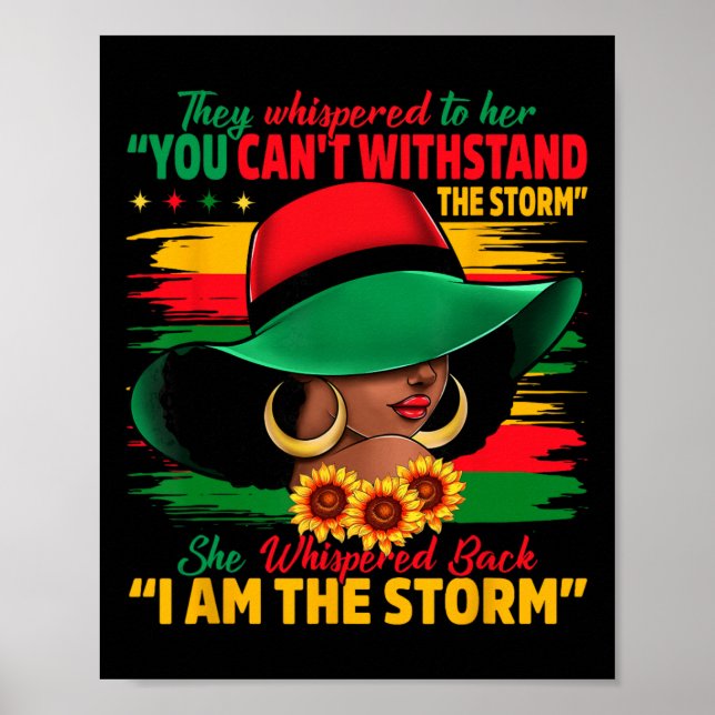 Proud Black African American Ladies Black History  Poster (Front)