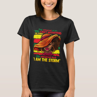 Proud Black African American Ladies Black History  T-Shirt