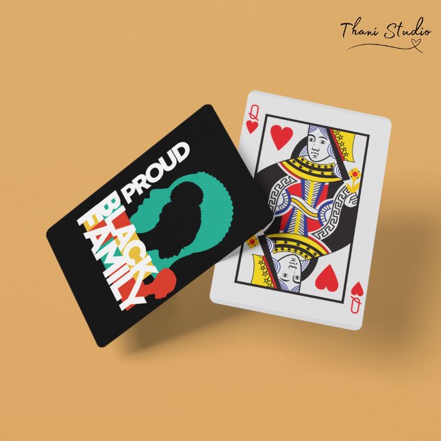 Proud Black Family Black History Month  Poker Cards (Creator Uploaded)